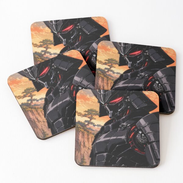 Item preview, Futuristic Black Armor Cyberpunk Samurai Mech designed and sold by bapupa.
