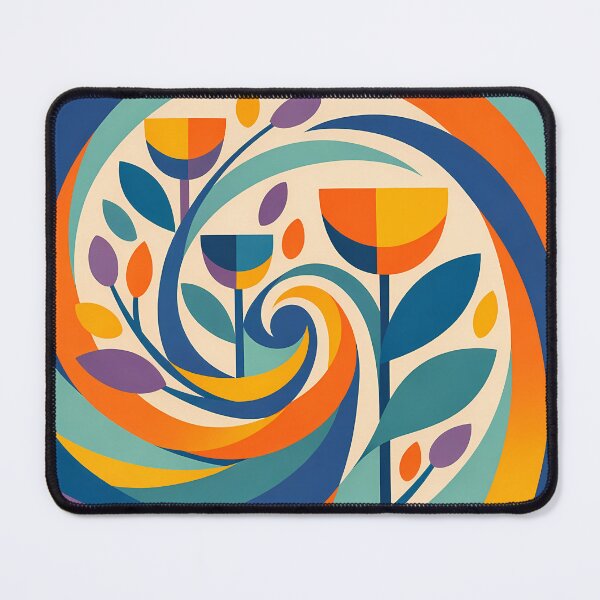 Item preview, Geometric Botanical Flower Spiral designed and sold by InkSmithery.