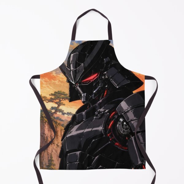 Item preview, Futuristic Black Armor Cyberpunk Samurai Mech designed and sold by bapupa.
