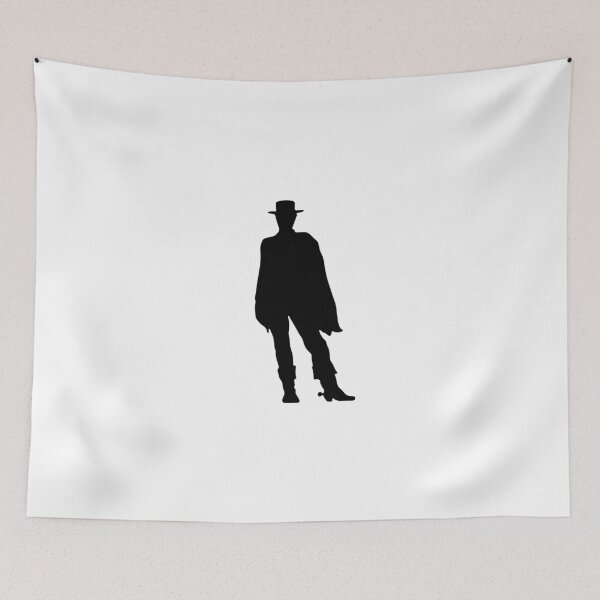 Item preview, Classic Vintage Clint Eastwood Western Movies Man with No Name Cowboy Silhouette Sergio Leone designed and sold by BuyShirtsOnline.