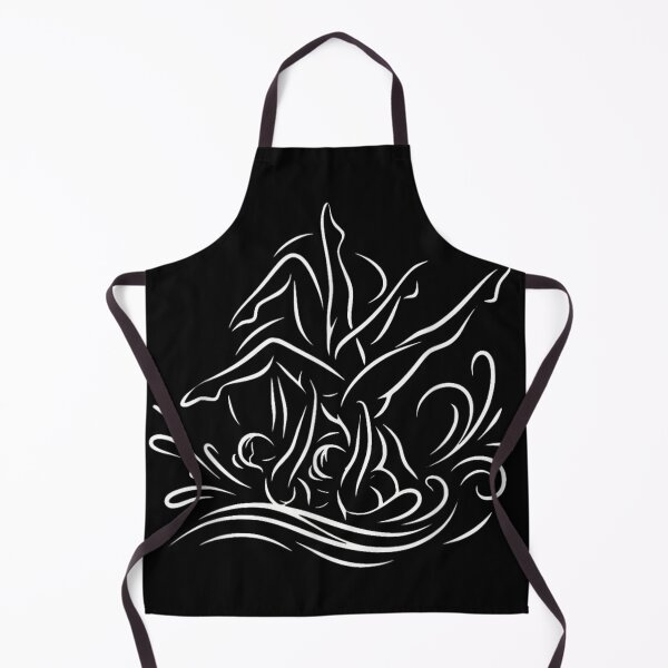 Item preview, Minimalist Synchronized Swimming Silhouette Artistic Aesthetic Graphic For Pool Athlete designed and sold by WilliaMaler.