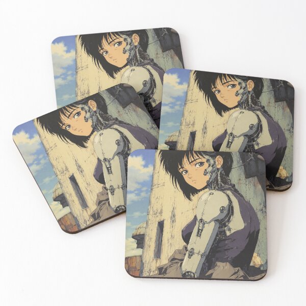 Item preview, 90s Anime Cyborg Girl Portrait designed and sold by bapupa.