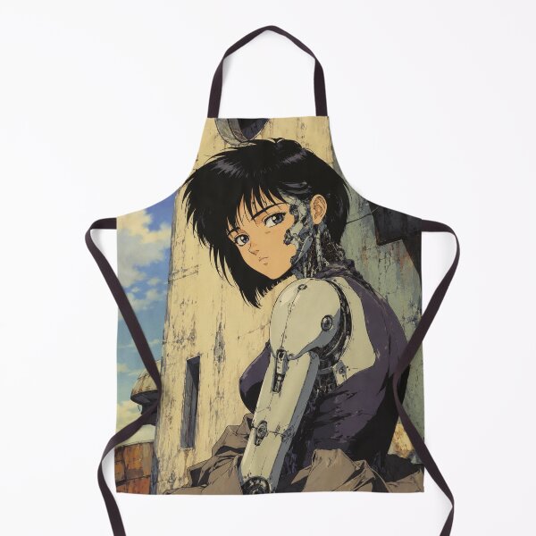 Item preview, 90s Anime Cyborg Girl Portrait designed and sold by bapupa.