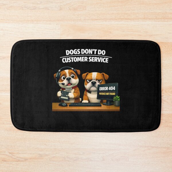 Item preview, Dogs Don’t Do Customer Service – Funny 3D Dog Meme designed and sold by Timeless Junction.