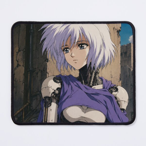 Item preview, Retro Anime Android Cyborg Girl Purple Cape designed and sold by bapupa.
