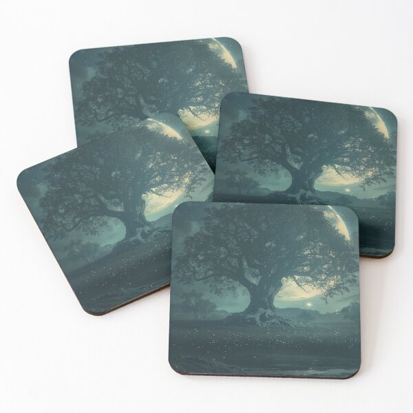 Item preview, Celestial Tree Beneath The Moon designed and sold by QuantumDrift.
