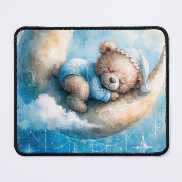 Item preview, Dreamy plush toy on a crescent moon designed and sold by paulrommer.
