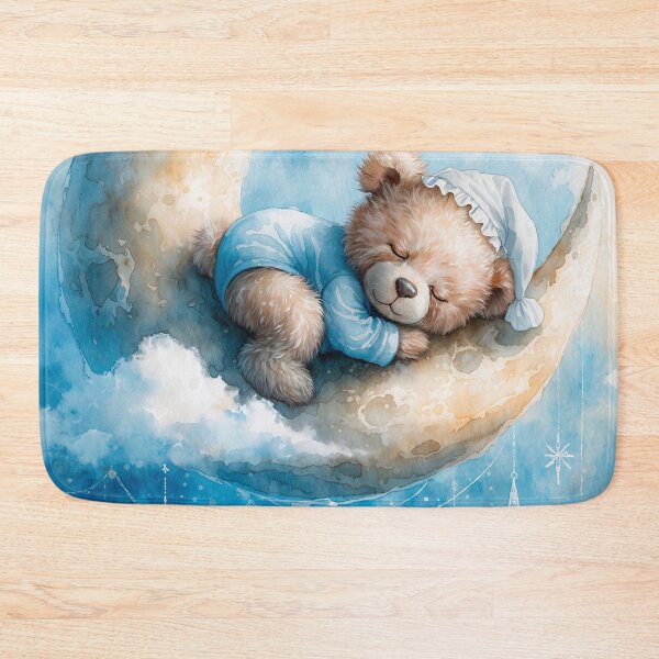 Item preview, Dreamy plush toy on a crescent moon designed and sold by paulrommer.