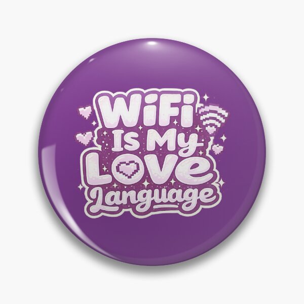 Item preview, WiFi Is My Love Language – Cute Bold Typography Art | Internet Lover Funny Gift designed and sold by irfanshikh.