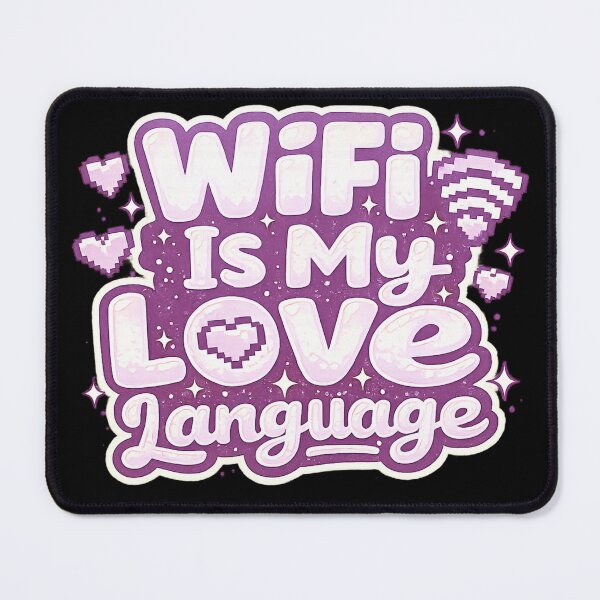 Item preview, WiFi Is My Love Language – Cute Bold Typography Art | Internet Lover Funny Gift designed and sold by irfanshikh.