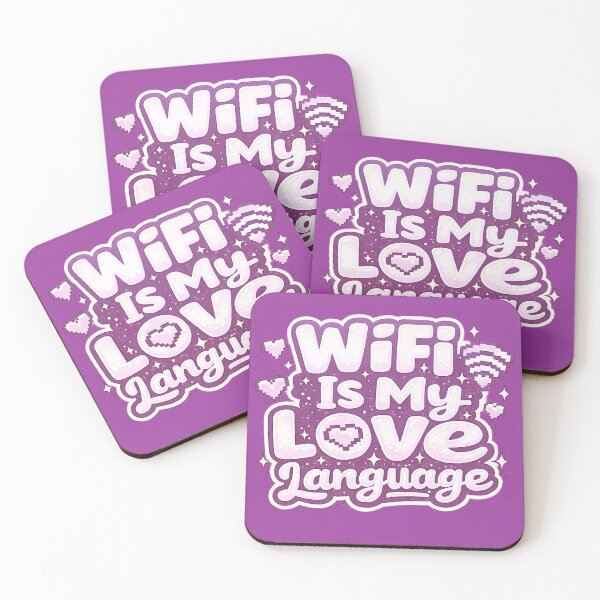 Item preview, WiFi Is My Love Language – Cute Bold Typography Art | Internet Lover Funny Gift designed and sold by irfanshikh.