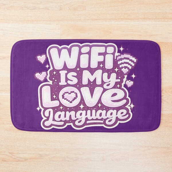Item preview, WiFi Is My Love Language – Cute Bold Typography Art | Internet Lover Funny Gift designed and sold by irfanshikh.