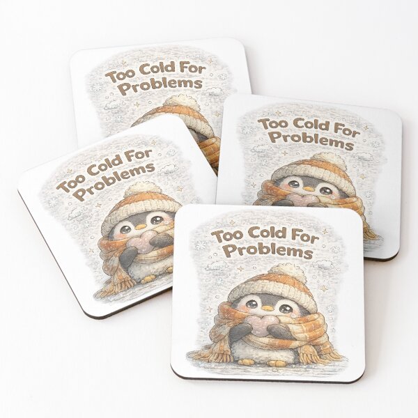 Item preview, Cozy Penguin – Too Cold For Problems | Cute Winter Kawaii Penguin designed and sold by Clothes With Smiling Animals Walt Gral.