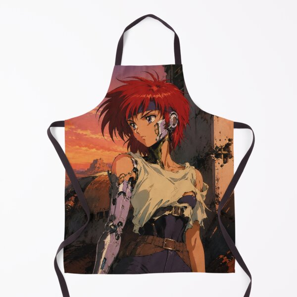 Item preview, Vintage Cyberpunk Mecha Cyborg Girl Sunset designed and sold by bapupa.