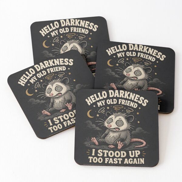 Item preview, Hello Darkness My Old Friend I Stood Up Too Fast Again designed and sold by qemaldariu.