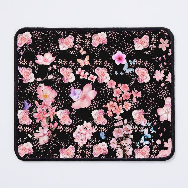 Item preview, Petals After Dark | Pink Floral Butterfly Aesthetic designed and sold by IGLCreative.