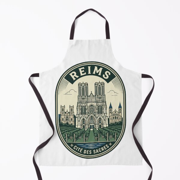 Item preview, Vintage Reims France Cathedral Vineyard Travel Badge designed and sold by k3rstman1.