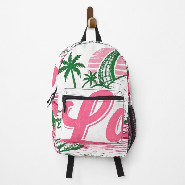 Item preview, Chill Green Later Alligator Peace Sign Pink Chair Retro Sunset designed and sold by LittleNhutton.