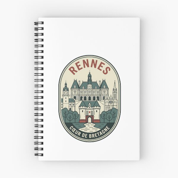 Artikelvorschau, Vintage Rennes Frankreich Herz der Bretagne Reiseabzeichen entworfen und verkauft von k3rstman1.