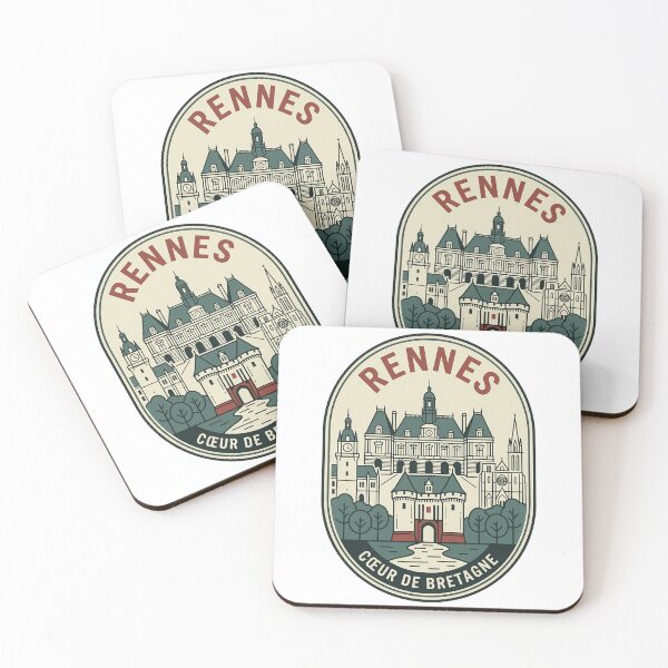 Item preview, Vintage Rennes France Heart of Brittany Travel Badge designed and sold by k3rstman1.