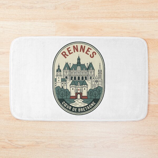 Item preview, Vintage Rennes France Heart of Brittany Travel Badge designed and sold by k3rstman1.