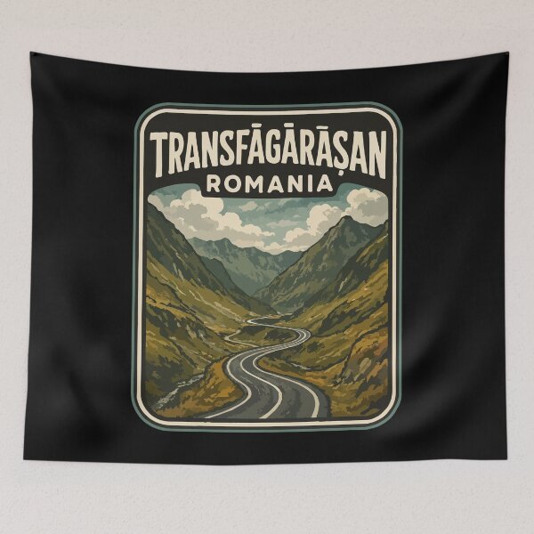 Item preview, Transfagarasan Romania Vintage Travel designed and sold by TomFrontierArt.
