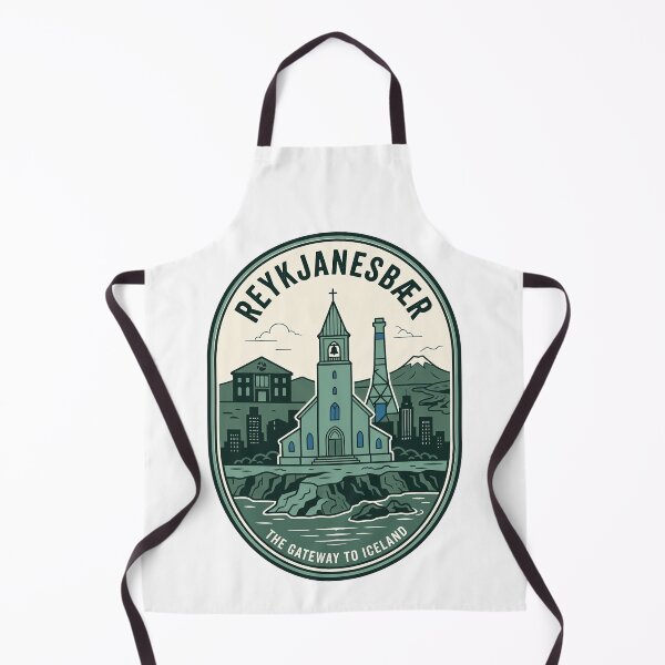 Item preview, Vintage Reykjanesbaer Iceland Gateway Landmark Badge designed and sold by k3rstman1.