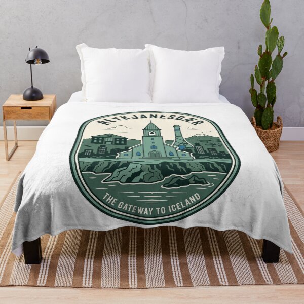 Item preview, Vintage Reykjanesbaer Iceland Gateway Landmark Badge designed and sold by k3rstman1.
