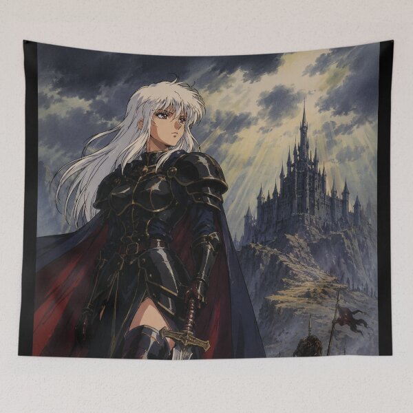 Item preview, Retro Dark Fantasy Anime Knight Castle designed and sold by bapupa.