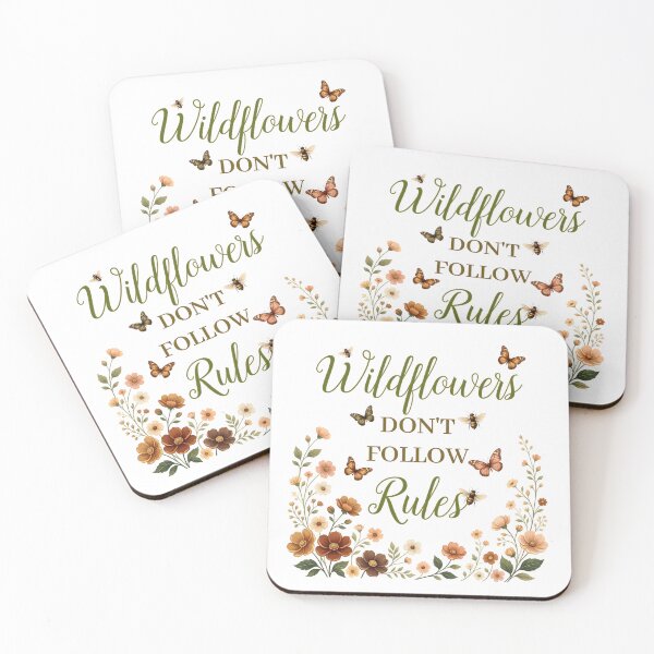 Item preview, Wildflowers Don’t Follow Rules Boho Nature Graphic designed and sold by ZanyPaintbrush.