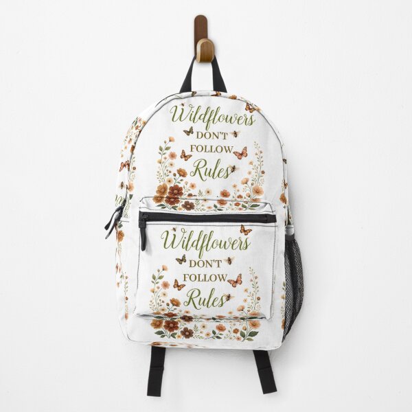 Item preview, Wildflowers Don’t Follow Rules Boho Nature Graphic designed and sold by ZanyPaintbrush.