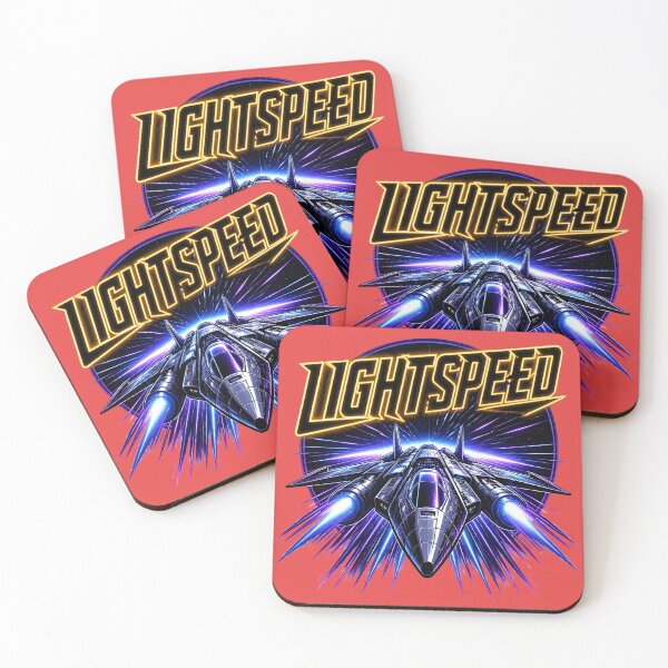 Item preview, Neon Lightspeed Space Fighter Warp Burst designed and sold by Idrojibz.