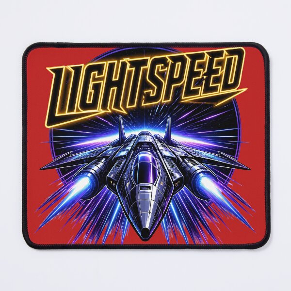 Item preview, Neon Lightspeed Space Fighter Warp Burst designed and sold by Idrojibz.