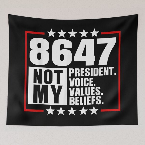 Item preview, 8647 Not My President Political Protest US Election Stars Design designed and sold by YubitaLeLe.