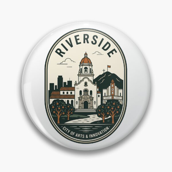 Item preview, Riverside California Mission Inn Vintage Travel Badge designed and sold by k3rstman1.
