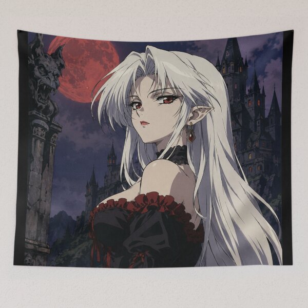 Item preview, Retro Dark Fantasy Gothic Anime Vampire Princess designed and sold by bapupa.