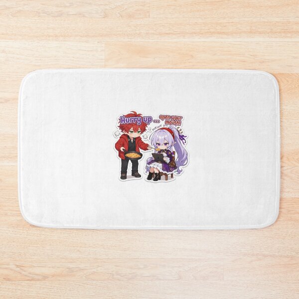 Item preview, Sticker OC my novel : Hurry up ... open your mouth! designed and sold by Trash-Angel.