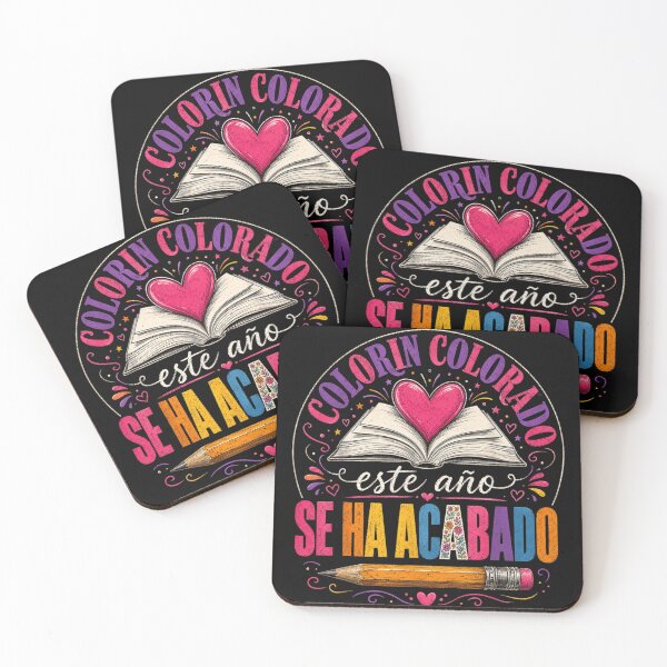 Item preview, Colorín Colorado Book Heart Pencil Reading Teacher Rainbow Vibe designed and sold by YubitaLeLe.
