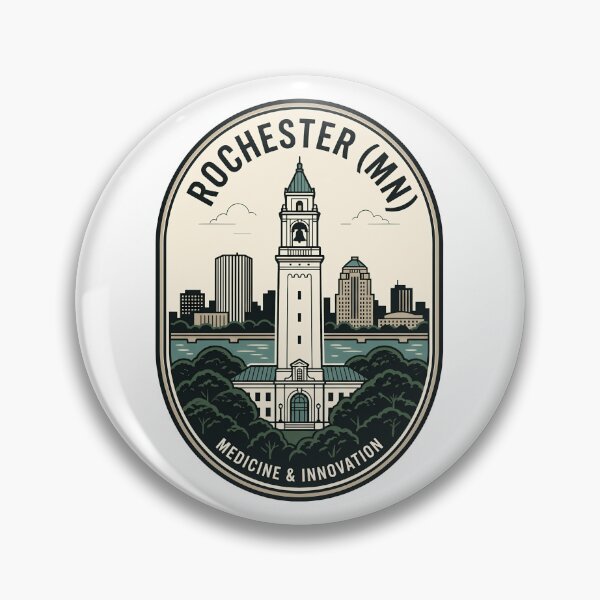Item preview, Rochester Minnesota Medicine and Innovation Vintage Badge designed and sold by k3rstman1.