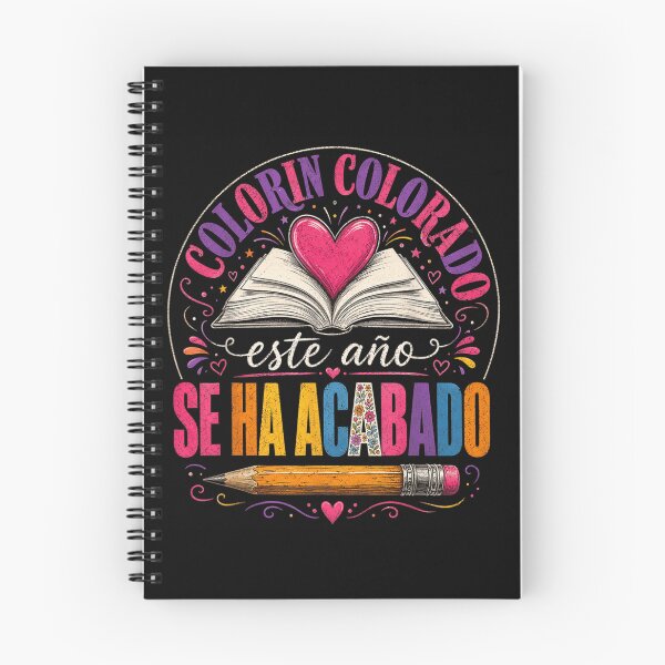 Item preview, Colorín Colorado Book Heart Pencil Reading Teacher Rainbow Vibe designed and sold by YubitaLeLe.
