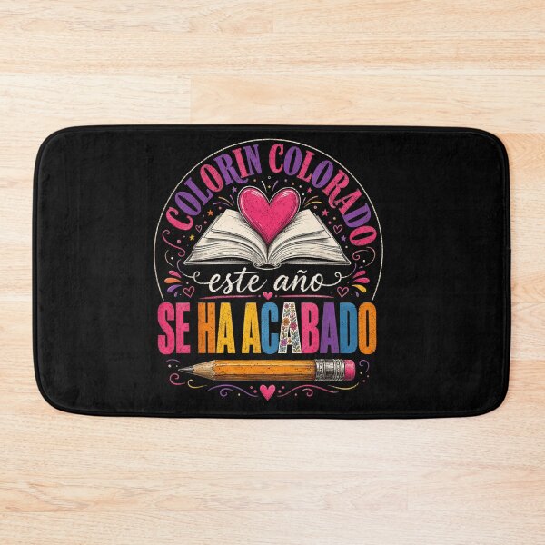 Item preview, Colorín Colorado Book Heart Pencil Reading Teacher Rainbow Vibe designed and sold by YubitaLeLe.