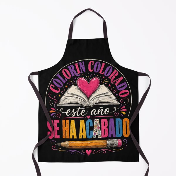 Item preview, Colorín Colorado Book Heart Pencil Reading Teacher Rainbow Vibe designed and sold by YubitaLeLe.