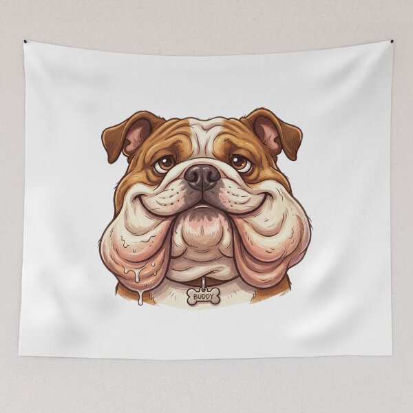 Item preview, Funny English Bulldog Chubby Squishy Jowls Graphic designed and sold by Wear Sculpt.