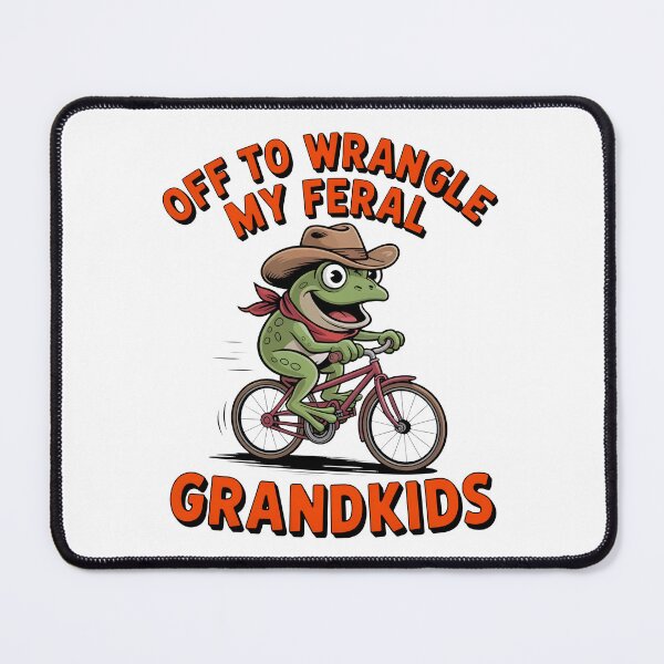 Item preview, Off to Wrangle My Feral Grandkids designed and sold by OlizaPrint.