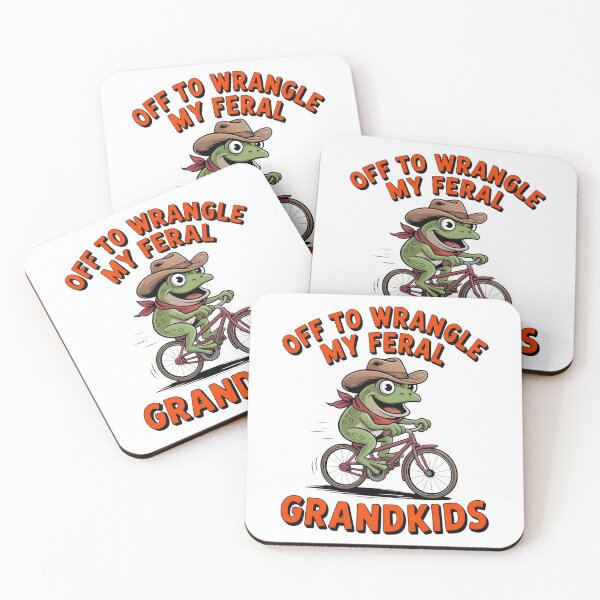 Item preview, Off to Wrangle My Feral Grandkids designed and sold by OlizaPrint.