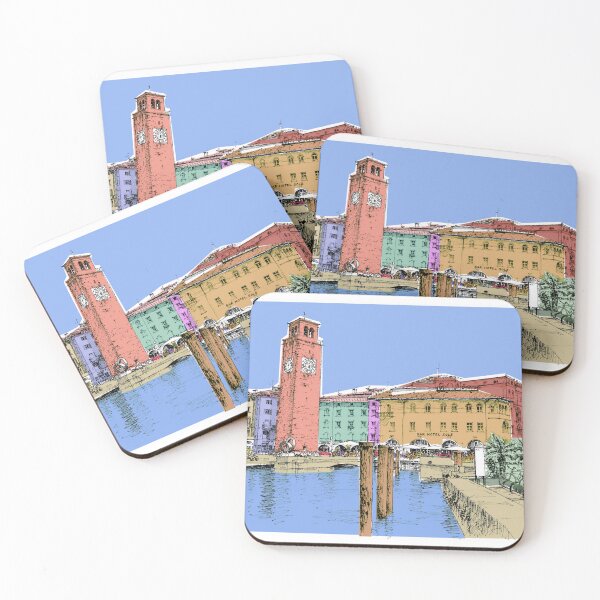 Item preview, original Artwork Watercolour. Riva del Garda, Italy designed and sold by KALEIDOSCOPE UK.