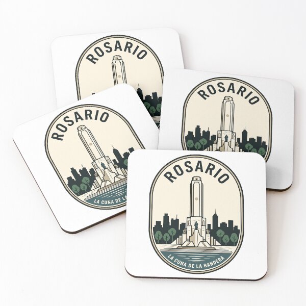 Item preview, Rosario Argentina National Flag Memorial Retro Badge designed and sold by k3rstman1.