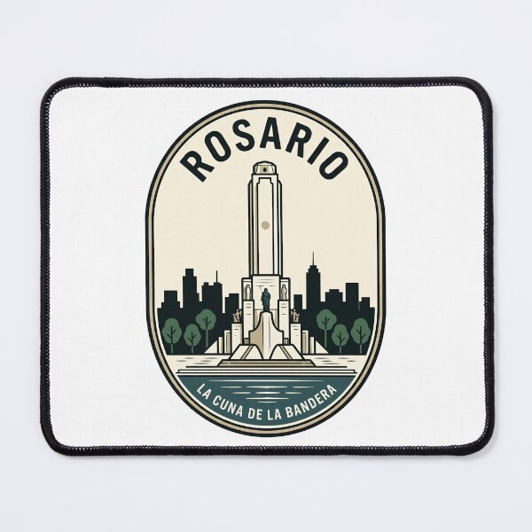 Item preview, Rosario Argentina National Flag Memorial Retro Badge designed and sold by k3rstman1.