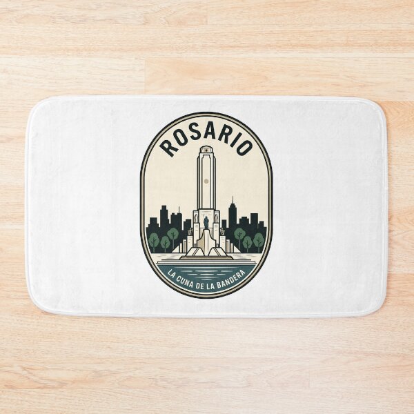Item preview, Rosario Argentina National Flag Memorial Retro Badge designed and sold by k3rstman1.