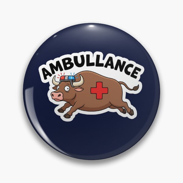 Item preview, Ambullance - Funny Bull Ambulance EMS Paramedic Pun designed and sold by quackynaut.